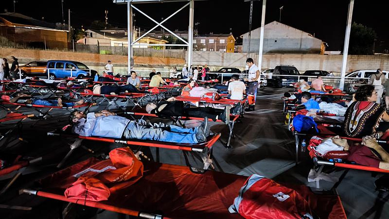 The Spanish Red Cross continues to provide humanitarian aid in the wake of the wildfires in Spain